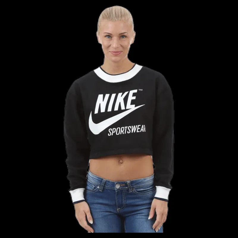 Nike NSW Crew Black Svart Online