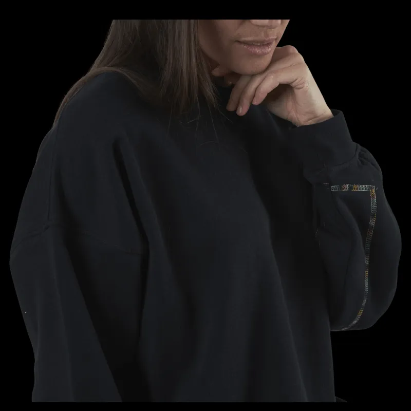 Hot Nike Nsw Crew Earth Day Ft White/Black Vit och Svart