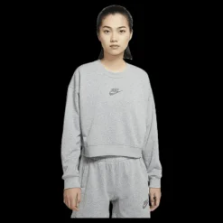 Discount Nike Nsw Crew Ft M2Z Grey Grå