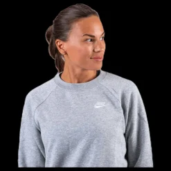 Outlet Nike Nsw Essential Crew Flc White/Grey Grå