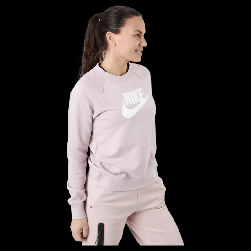 Nike Nsw Essential Crew Hbr Beige Rosa New