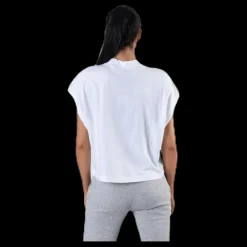 Nike Nsw Essential Ss Top White/Black Vit Clearance
