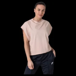 Discount Nike Nsw Essential Ss Top White/Beige Rosa