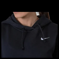 Nike Nsw Flc Trend Hoodie White/Black Svart