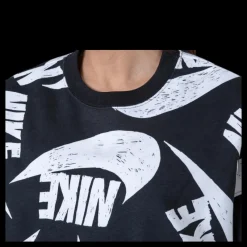 Nike Nsw Fleece Crew Black Flerfärgad