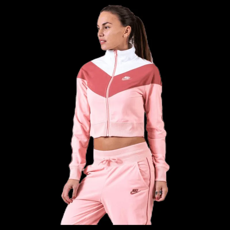 Sale Nike Nsw Heritage Track Jacket Pink Rosa