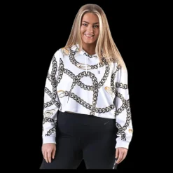 Discount Nike NSW Hoody Glam Dunk Plus White Flerfärgad