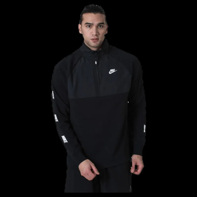 Outlet Nike Nsw Hybrid Top White/Black Svart