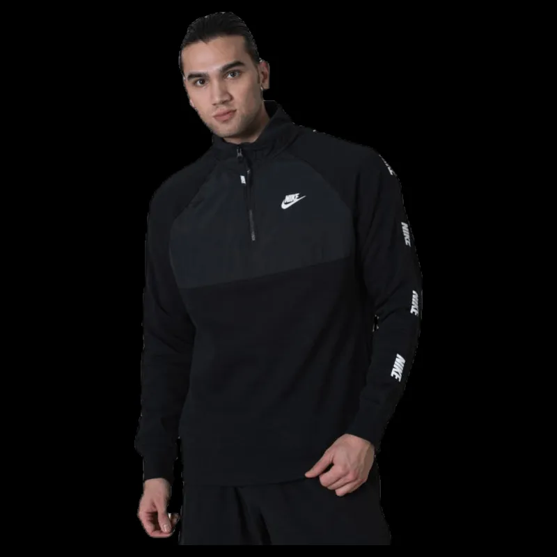 Outlet Nike Nsw Hybrid Top White/Black Svart
