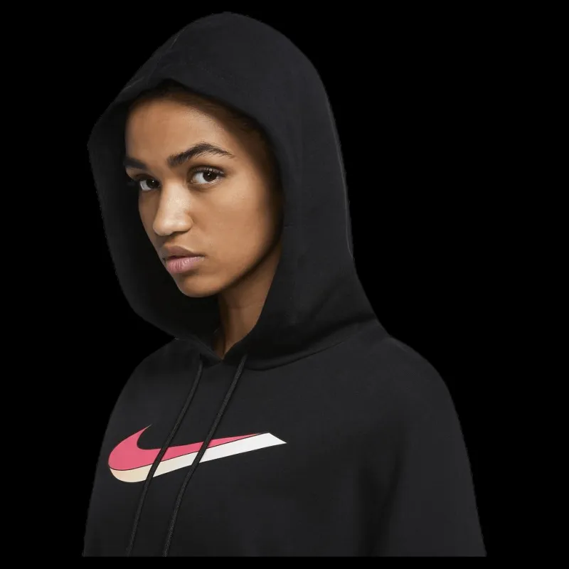 Discount Nike Nsw Icn Clsh Flc Hoodie Ft Black Svart