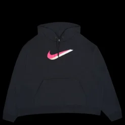 Hot Nike Nsw Icn clsh hoody ft Plus Black Svart
