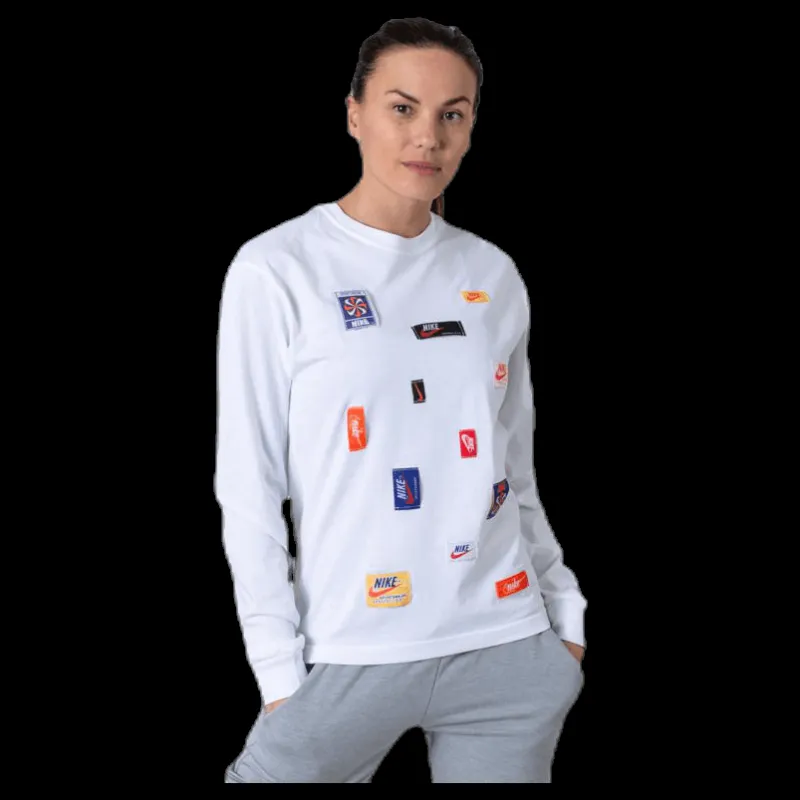 New Nike Nsw Long-Sleeve White Vit