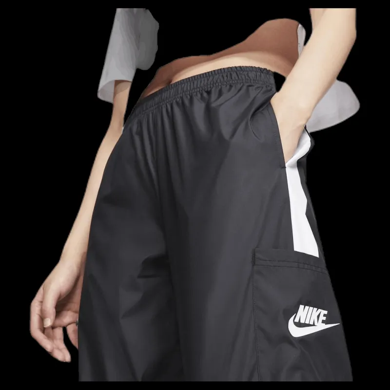 New Nike Nsw Pant Wvn White/Black Svart