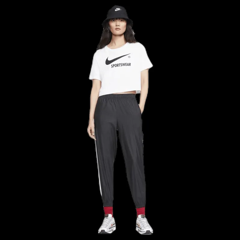 New Nike Nsw Pant Wvn White/Black Svart