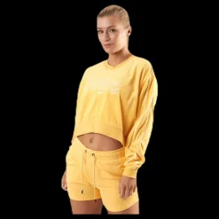 Nike Nsw Retro Femme Crew Terry Yellow Gul Online