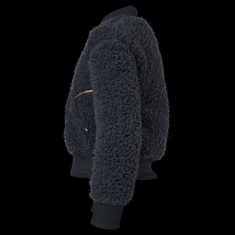 Nike NSW Sherpa Shine Bomber Junior Black Svart Best