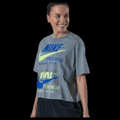 Nike Nsw Short-Sleev Pink Grå Online