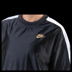 New Nike NSW SS Top Glam Dunk White/Black Svart