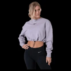 Nike Nsw Swoosh Crew Ft Grey Lila Online