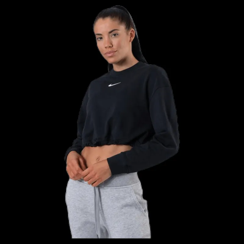 Hot Nike Nsw Swoosh Crew Ft White/Black Svart