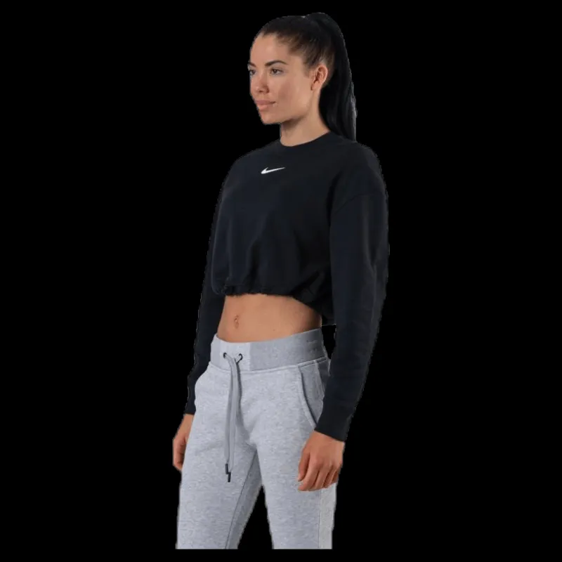 Hot Nike Nsw Swoosh Crew Ft White/Black Svart