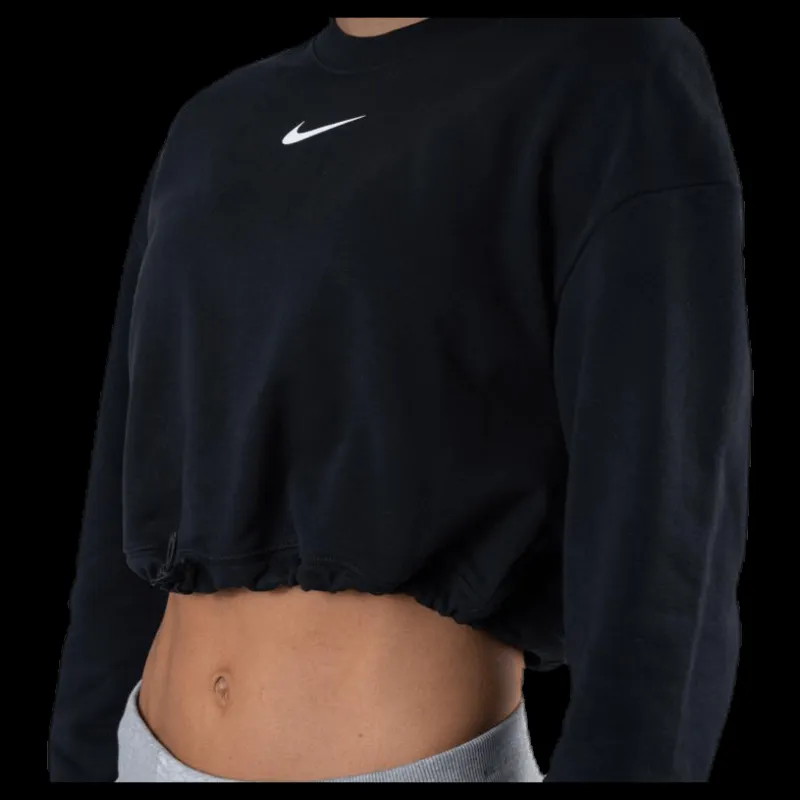 Hot Nike Nsw Swoosh Crew Ft White/Black Svart