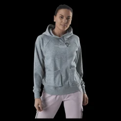 Nike Nsw Swoosh Hoodie Ft Grey Grå Best