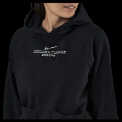Nike Nsw Swoosh Hoodie Ft White/Black Svart Discount