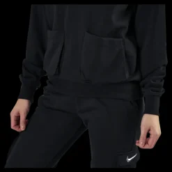 Nike Nsw Swoosh Hoodie Ft White/Black Svart Discount