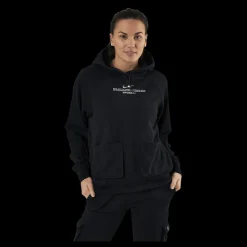 Nike Nsw Swoosh Hoodie Ft White/Black Svart Discount