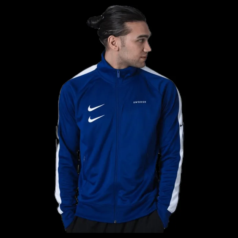 Outlet Nike Nsw Swoosh JKT Blue/White Blå