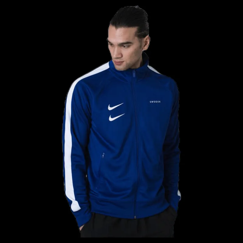 Outlet Nike Nsw Swoosh JKT Blue/White Blå