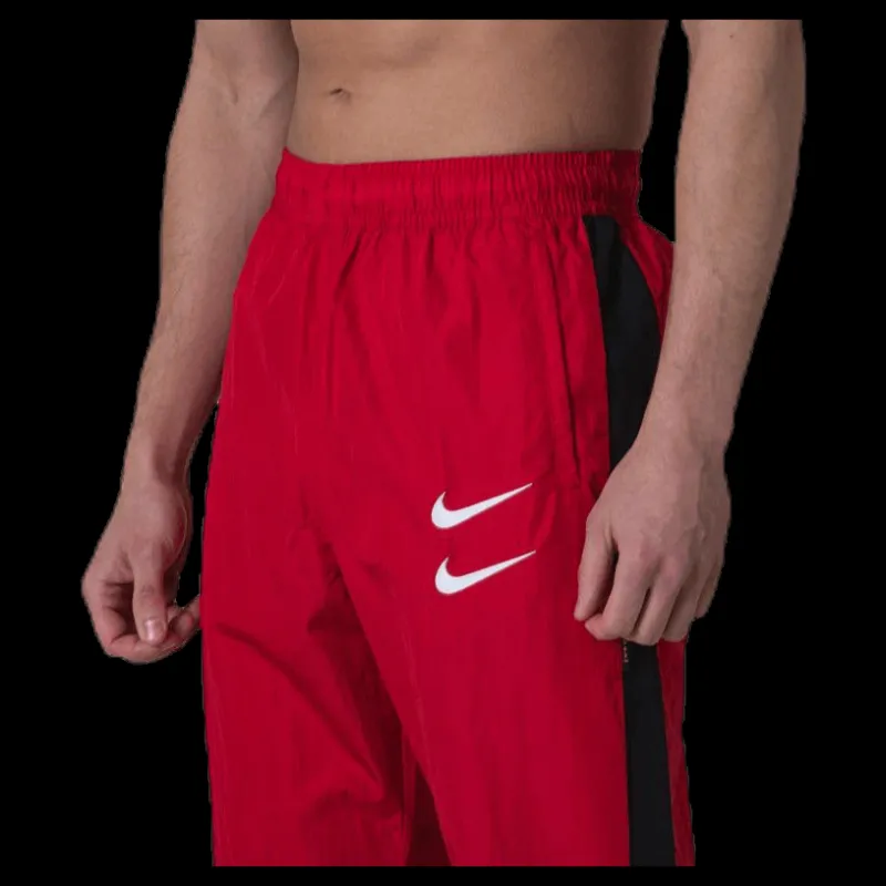 Discount Nike Nsw Swoosh Pant White/Black/Red Röd
