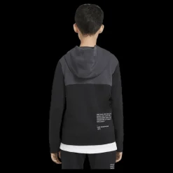 Nike NSW Swoosh Zip Hoodie Junior Black/Grey Svart