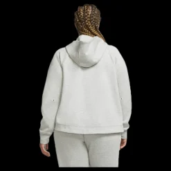 Nike Nsw tch flc wr hoody fz plus Grey Grå New