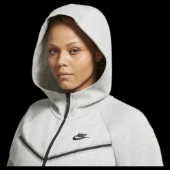 Nike Nsw tch flc wr hoody fz plus Grey Grå New