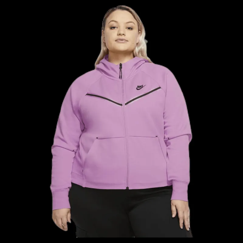 Nike Nsw tch flc wr hoody fz plus Pink Rosa