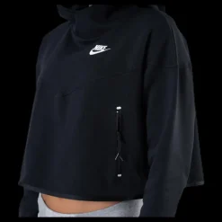 Nike Nsw Tech Fleece Po Hoodie White/Black Svart Clearance