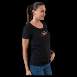 Nike NSW Tee Glitter 1 Black/Gold Svart Clearance