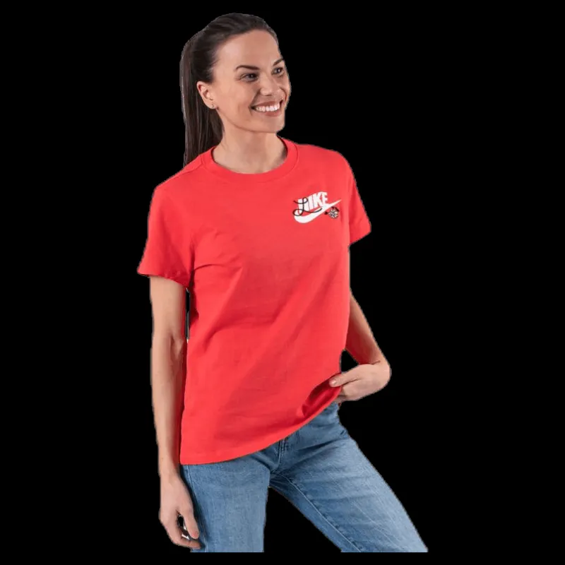 Nike Nsw Tee Novel-Tee 3 White Röd Clearance