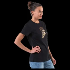 Clearance Nike NSW Tee STMT Shine Black Svart