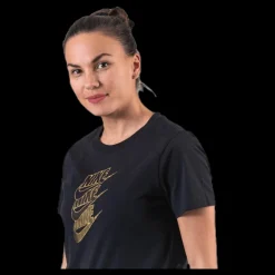 Clearance Nike NSW Tee STMT Shine Black Svart