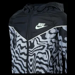 Outlet Nike NSW Windrunner AOP Jacket Black Svart