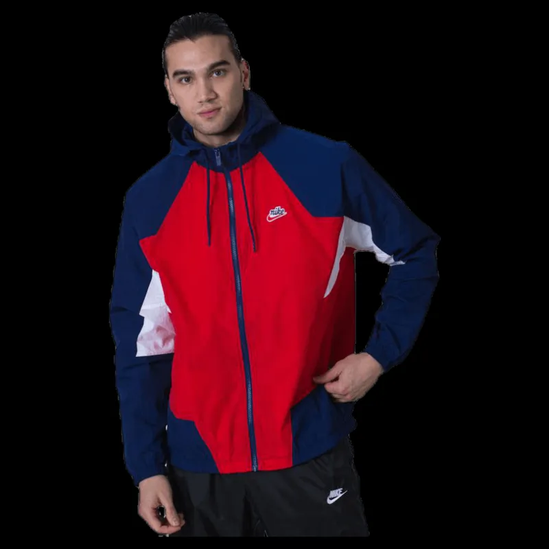 Hot Nike Nsw Wr Jacket Woven Signature Blue/Red Flerfärgad