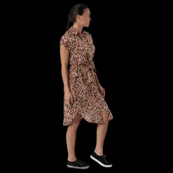 Online Pieces Nya Ss Shirt Dress Orange