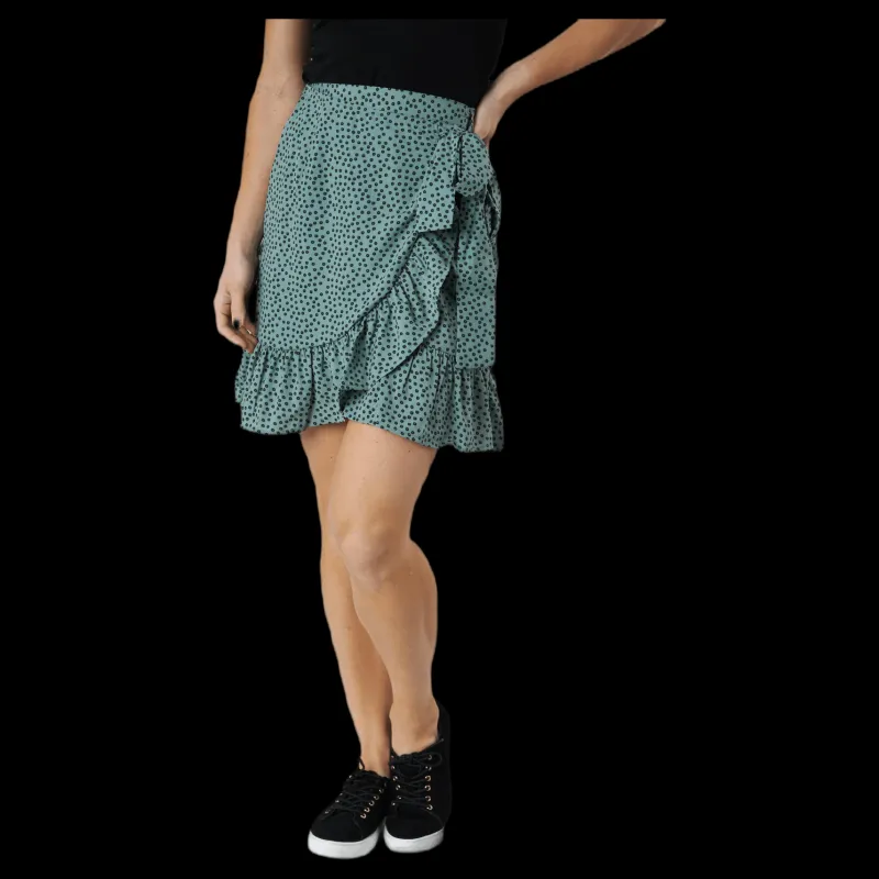 Only Olivia Wrap Skirt Wvn Green Grön