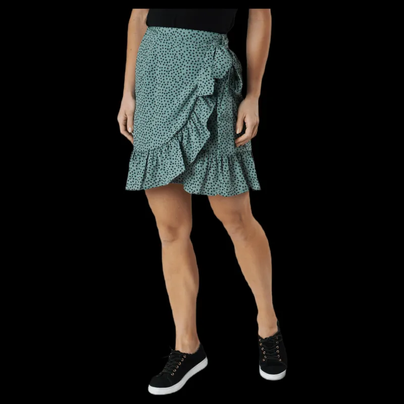 Only Olivia Wrap Skirt Wvn Green Grön