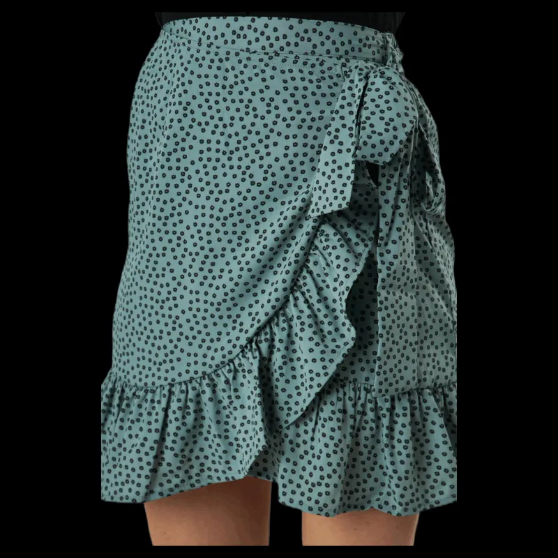 Only Olivia Wrap Skirt Wvn Green Grön