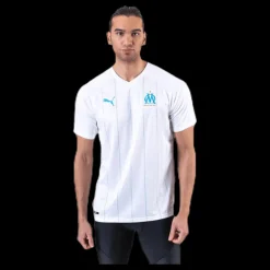 Puma Om Home Shirt Replica SS Blue/White Vit Discount