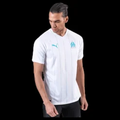 Puma Om Home Shirt Replica SS Blue/White Vit Discount